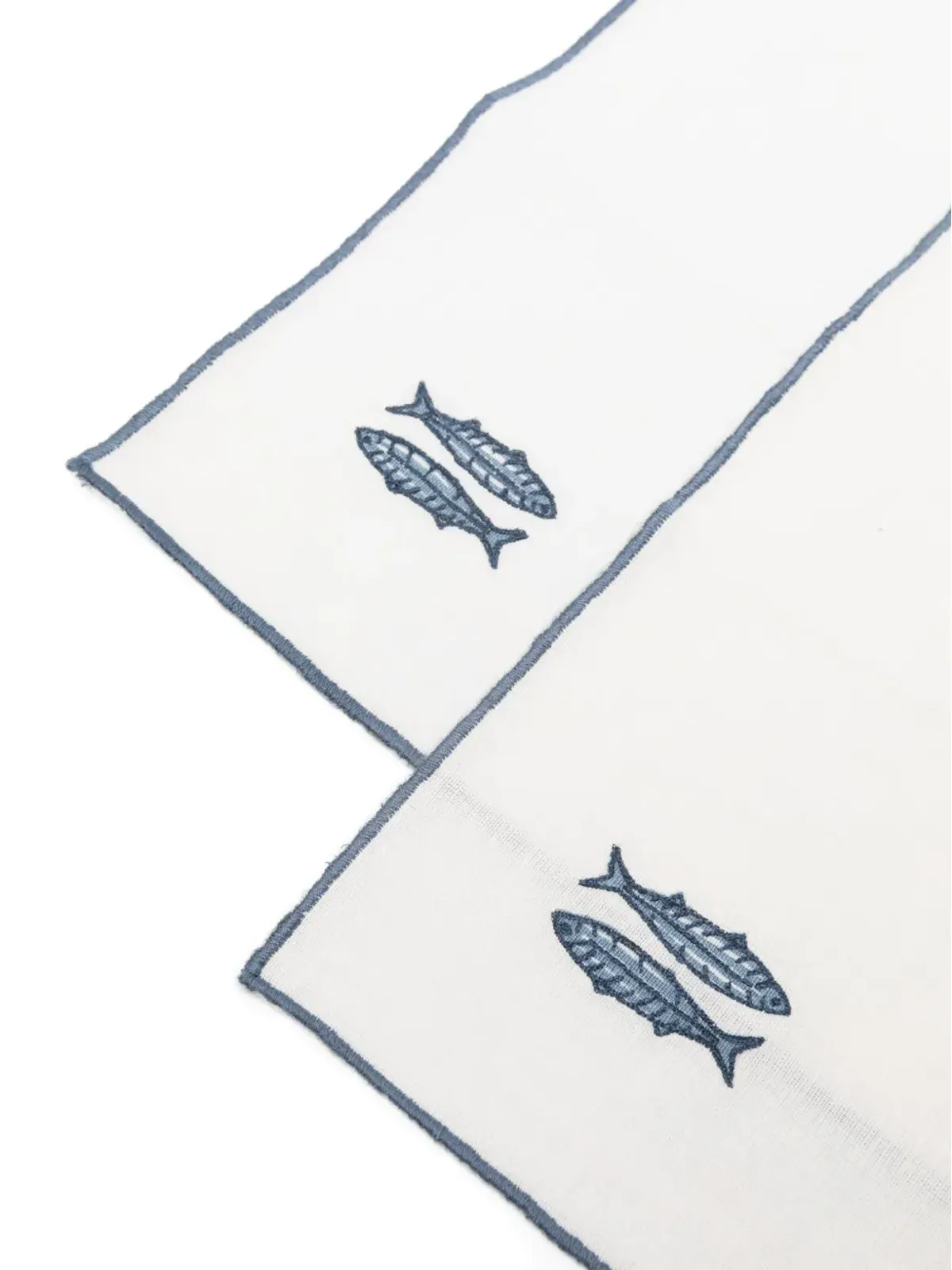 The Conran Shop 刺繍魚モチーフのナプキンセット（4枚組） - 画像3