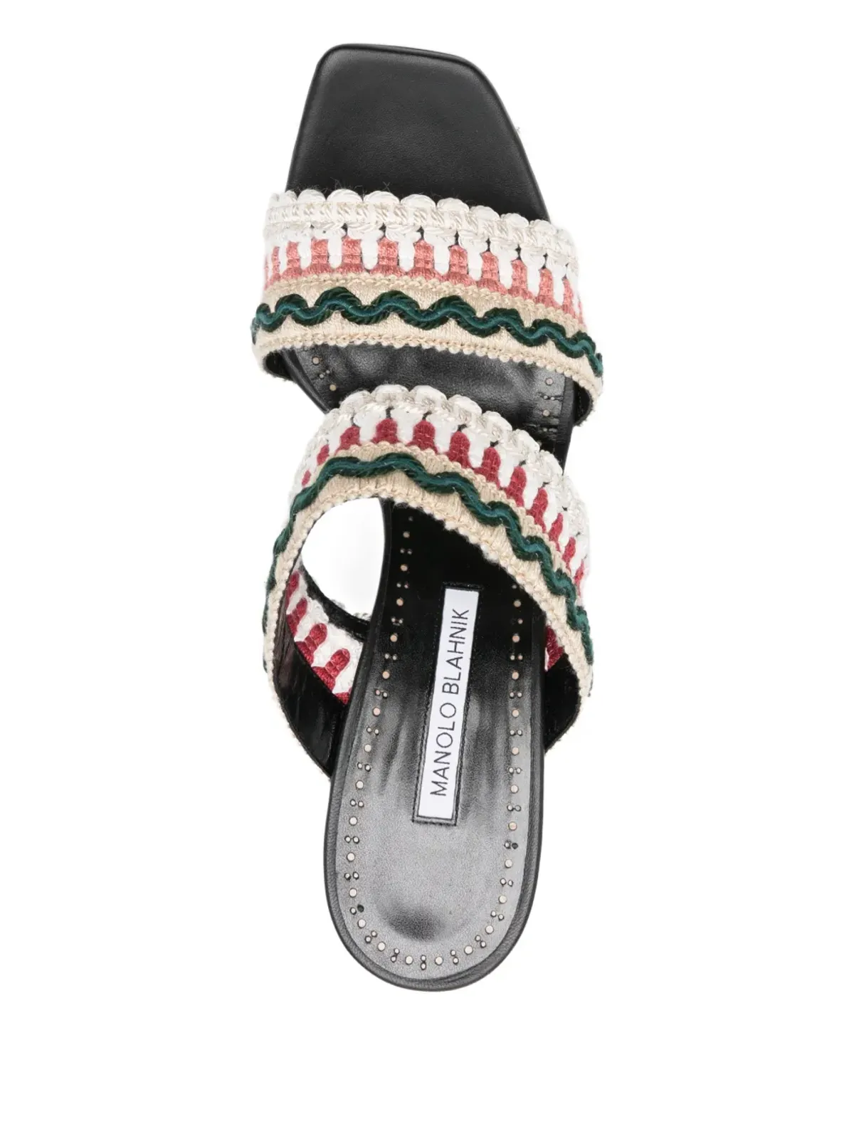 Manolo Blahnik マベコム ウーブン サンダル - 画像4