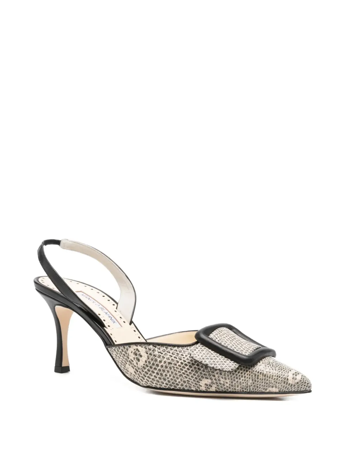 Manolo Blahnik Mayslibi buckle-detail slingback pumps - 画像2
