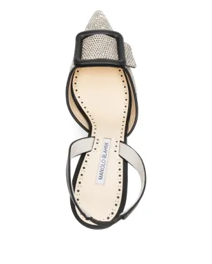 Manolo Blahnik Mayslibi buckle-detail slingback pumps - サムネイル4