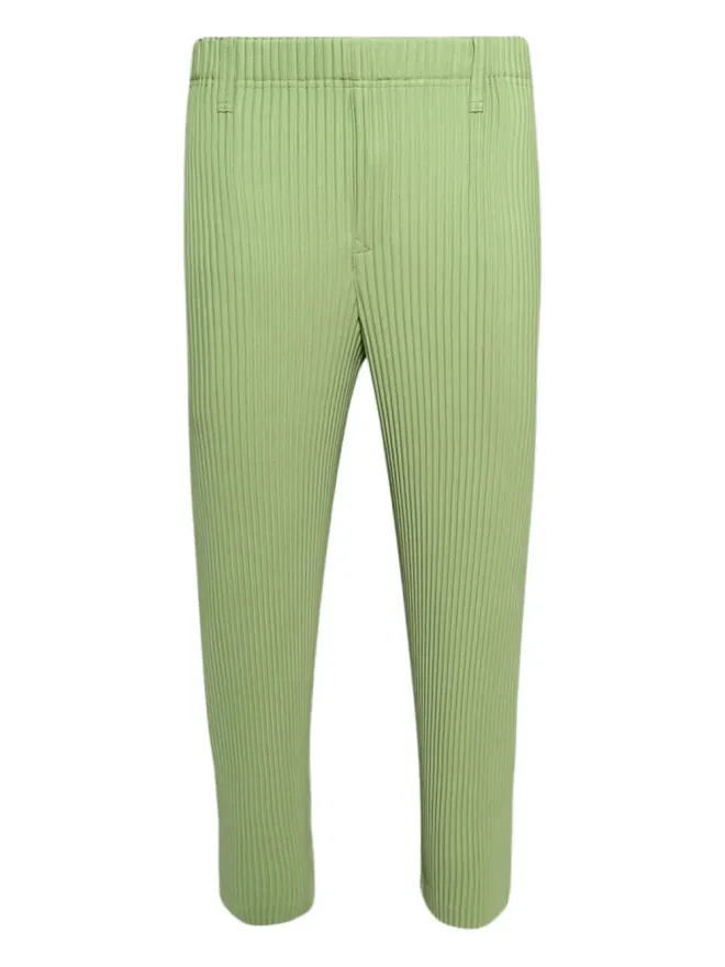 Issey Miyake Issey Miyake pleated trousers - Greenの商品画像