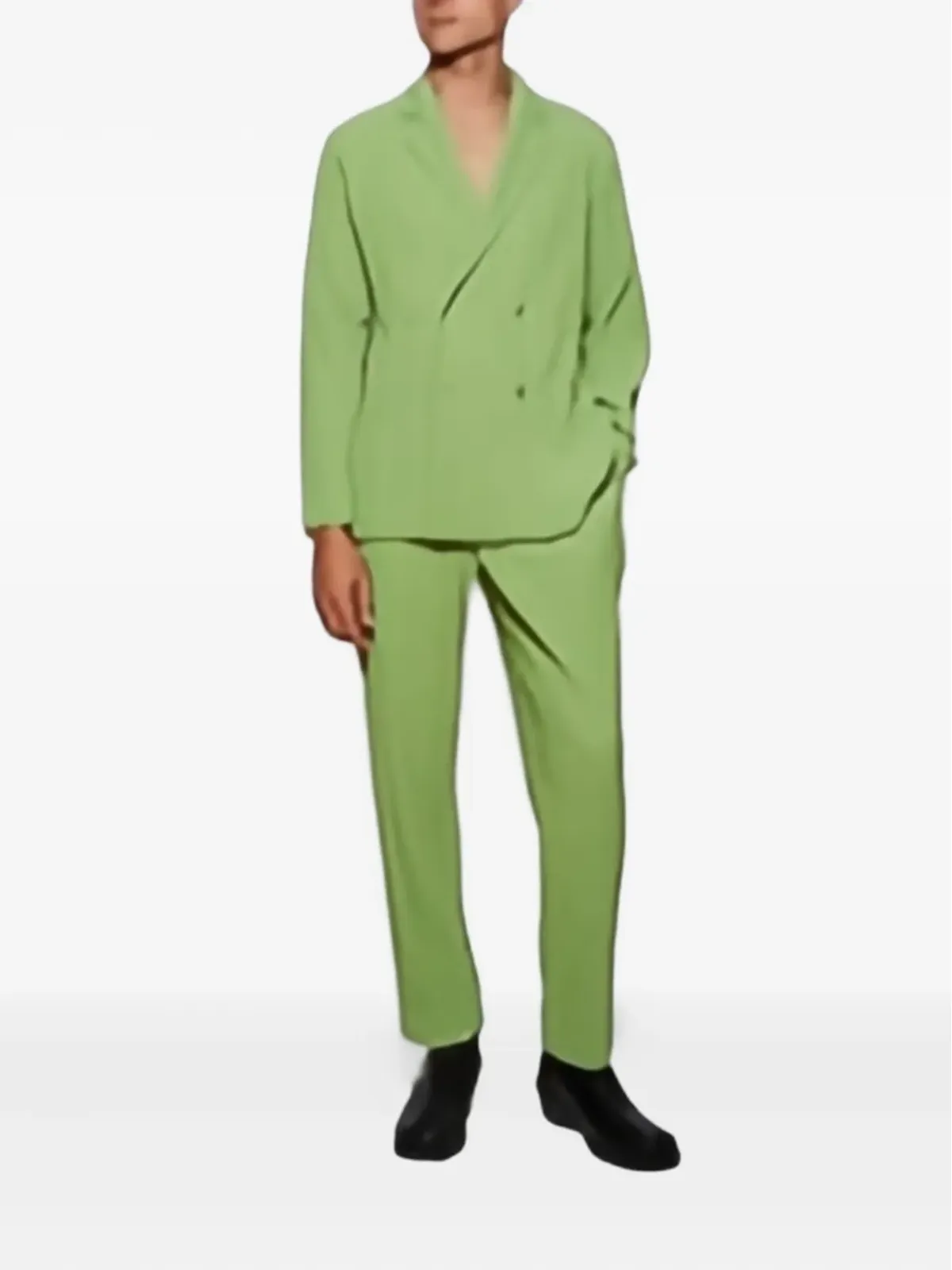 Issey Miyake pleated trousers - Green - 画像2
