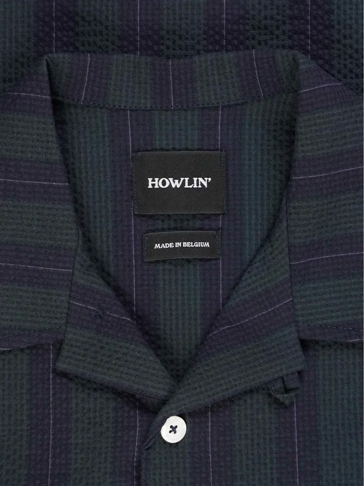 Howlin' ストライプ柄 半袖シャツ - ブルー - 画像2