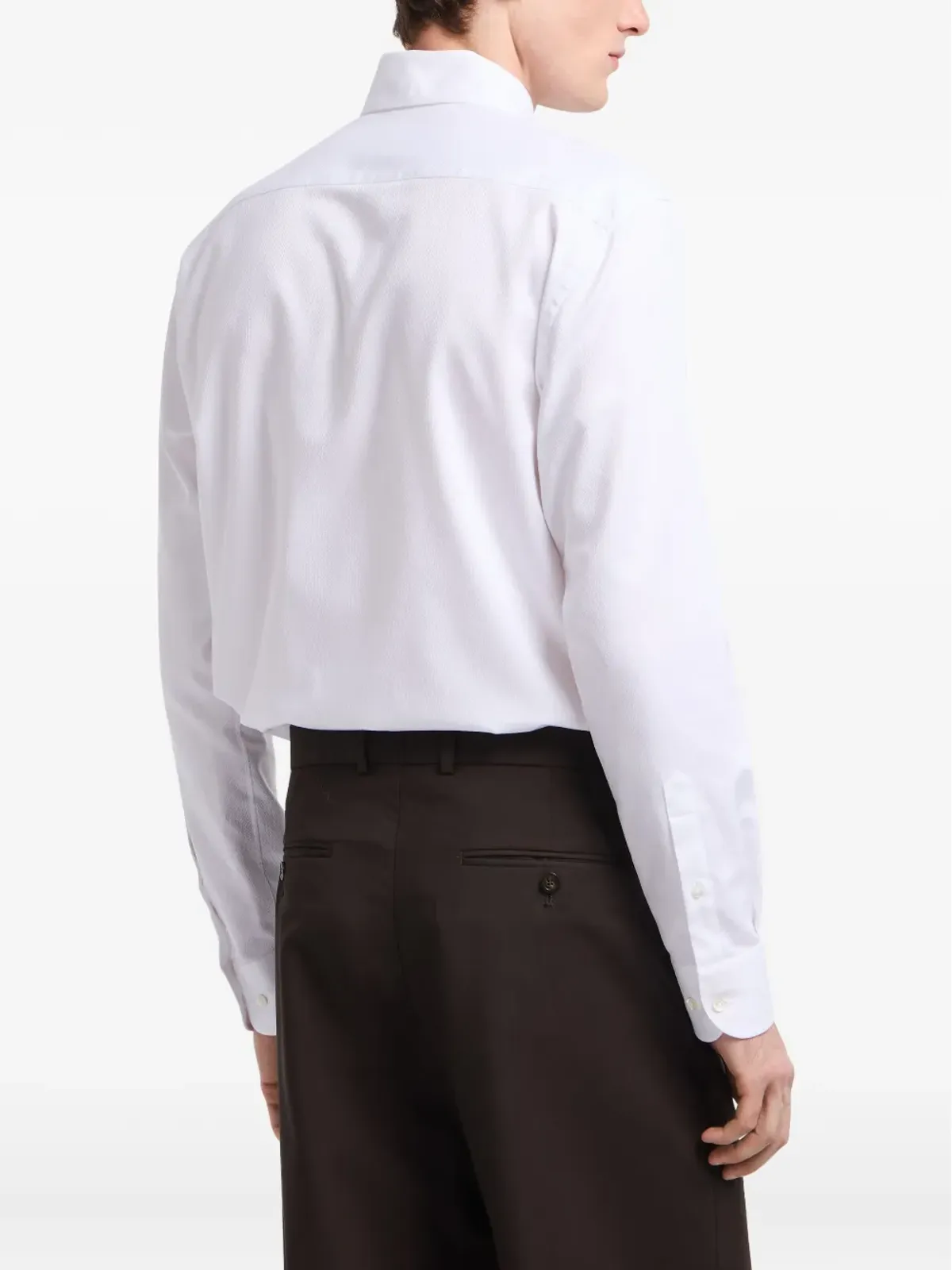 Emporio Armani 長袖コットンシャツ - 画像3