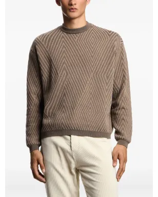 Emporio Armani 幾何学模様セーター - サムネイル1