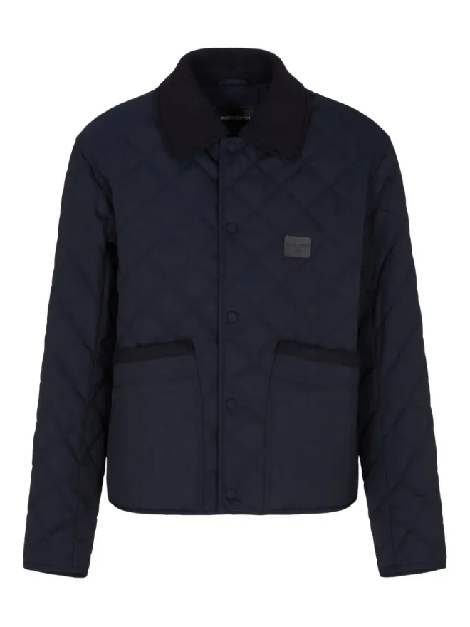 Emporio Armani Emporio Armani キルテッドパネルドパディッドジャケットの商品画像