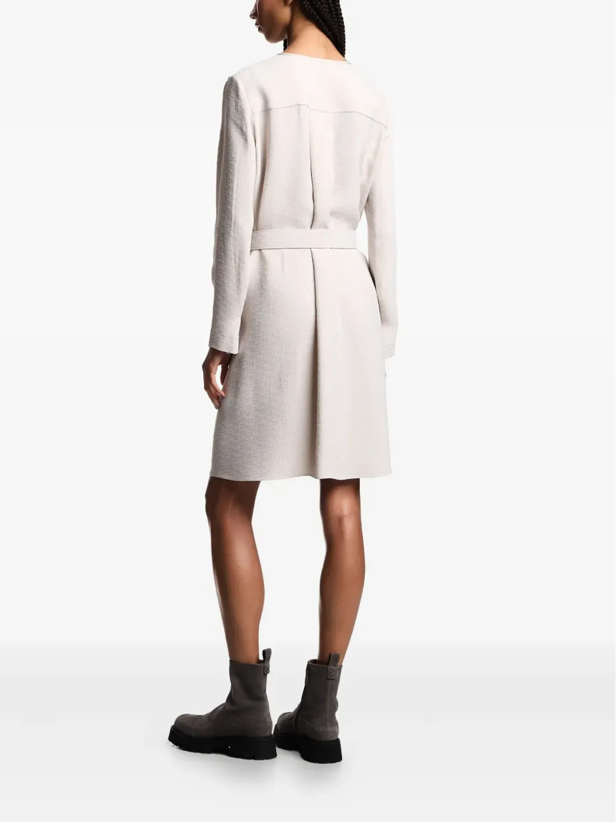 Emporio Armani ベルト付きミニドレス - 画像3
