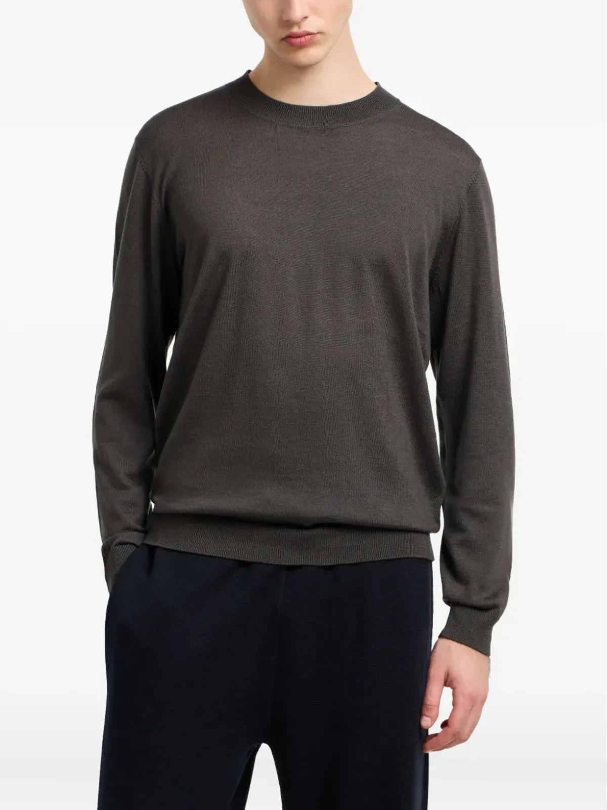 Emporio Armani クルーネック ウールセーター - 画像3