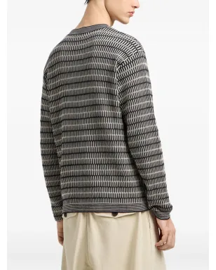 Emporio Armani 幾何学模様ウールセーター - サムネイル3