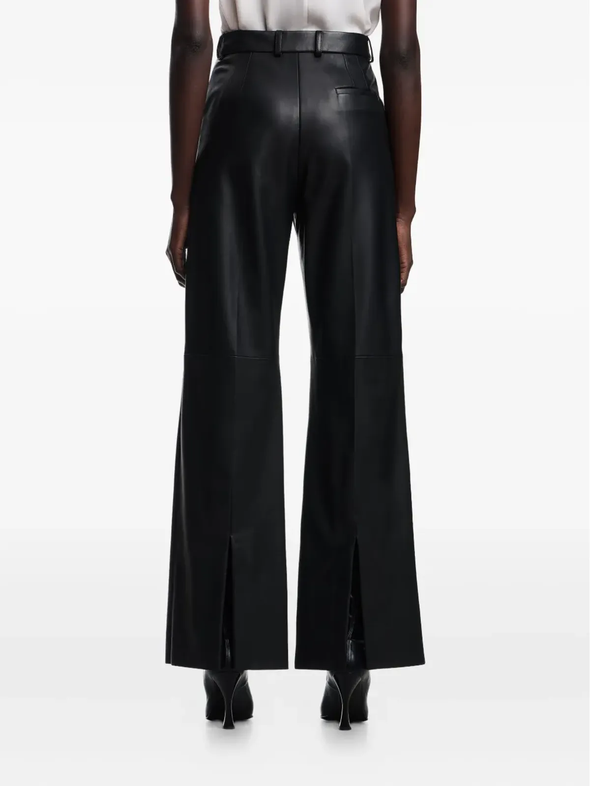 Emporio Armani フェイクレザー パンツ - ブラック - 画像5
