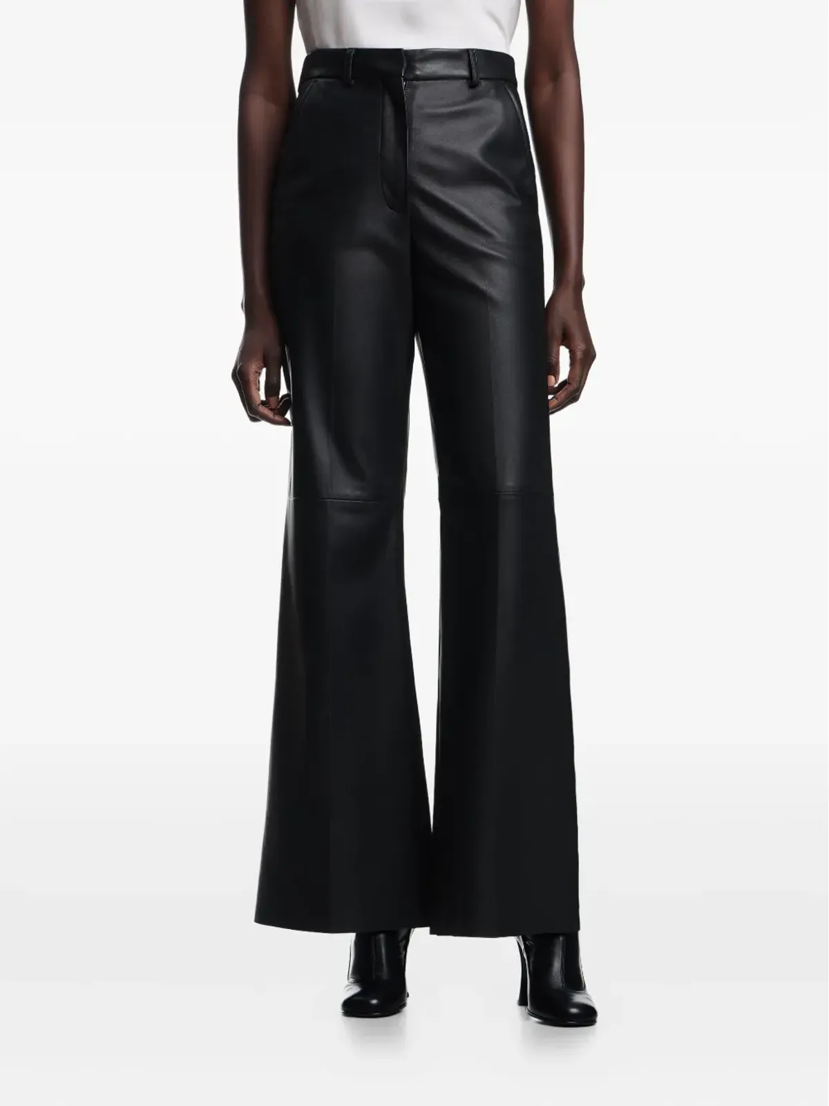 Emporio Armani フェイクレザー パンツ - ブラック - 画像3