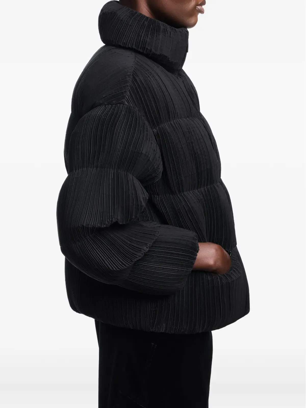 Emporio Armani プリーツ入りダウンジャケット - 画像5