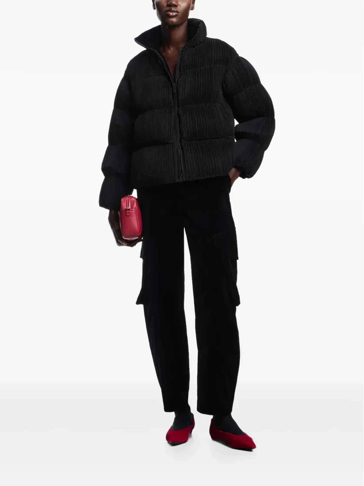 Emporio Armani プリーツ入りダウンジャケット - 画像2