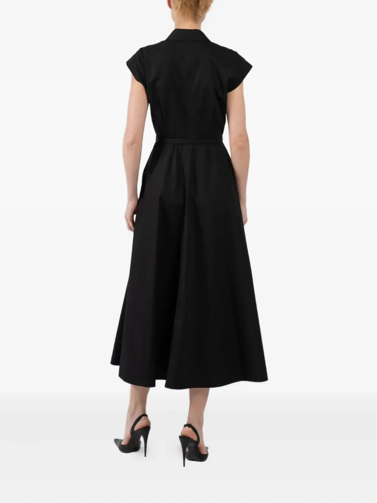 Brandon Maxwell ジップアップベルトドレス - 画像4