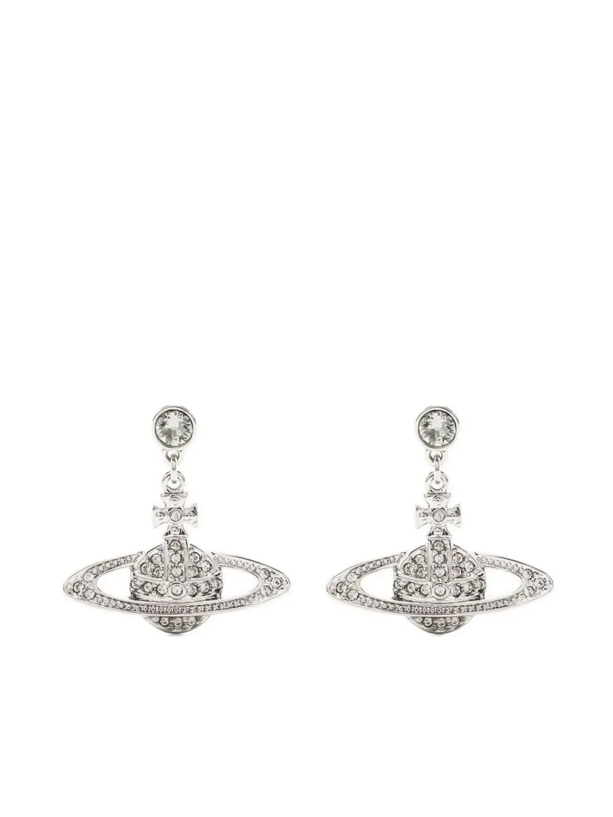 Vivienne Westwood ミニ Bas Orb-plaque ブラス ピアス - 画像1