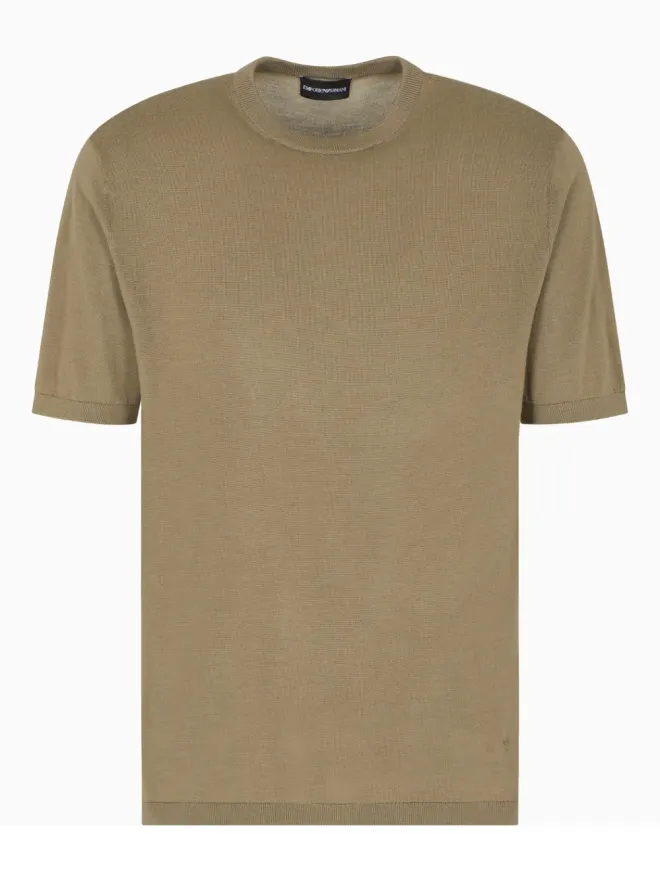 Emporio Armani Emporio Armani クルーネック半袖Tシャツ - ベージュの商品画像
