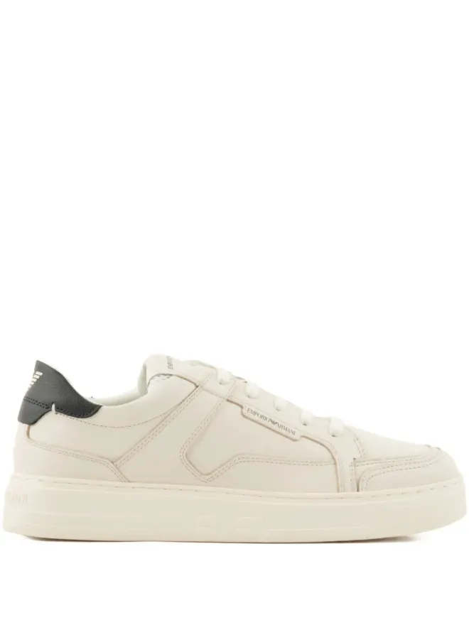 Emporio Armani Emporio Armani レザー パネルド スニーカーの商品画像