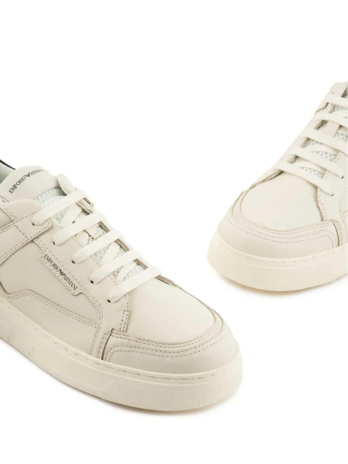 Emporio Armani レザー パネルド スニーカー - 画像5
