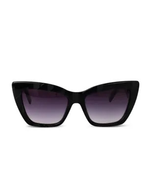 Karl Lagerfeld キャットアイフレーム サングラス - ブラック - サムネイル1