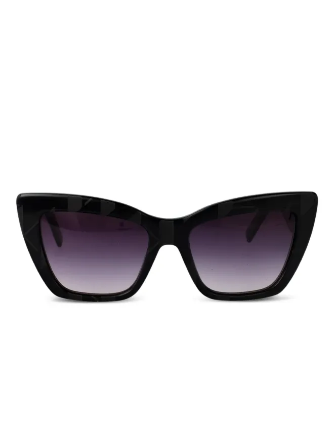Karl Lagerfeld Karl Lagerfeld キャットアイフレーム サングラス - ブラックの商品画像