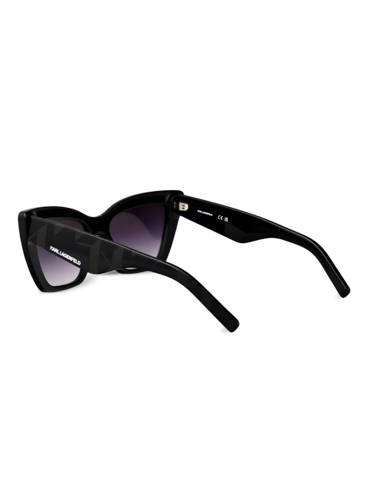 Karl Lagerfeld キャットアイフレーム サングラス - ブラック - 画像3