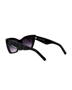 Karl Lagerfeld キャットアイフレーム サングラス - ブラック - サムネイル3