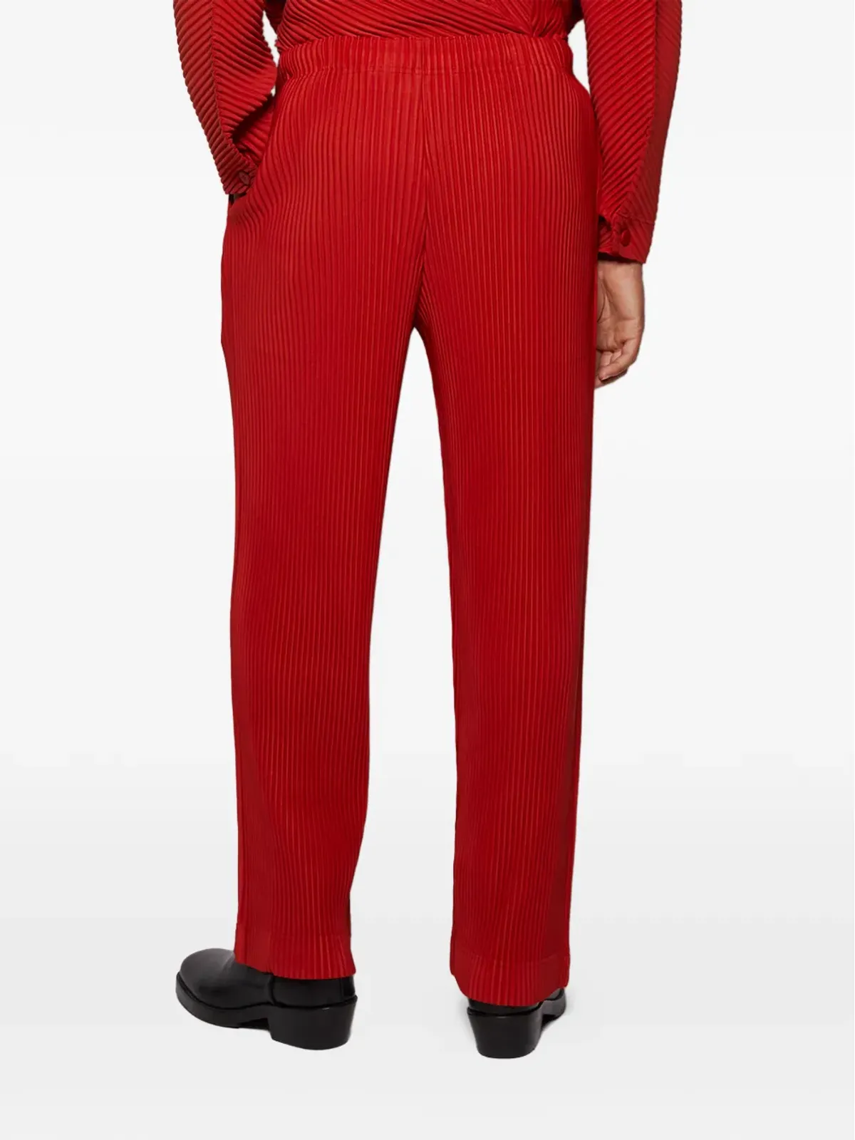 Issey Miyake プリーツパンツ - レッド - 画像5