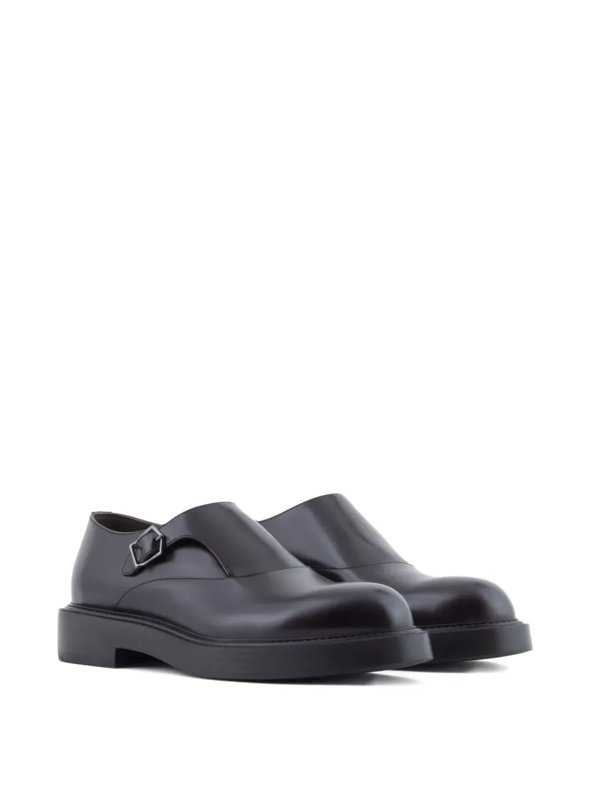 Emporio Armani シングルバックル・モンクシューズ - 画像2