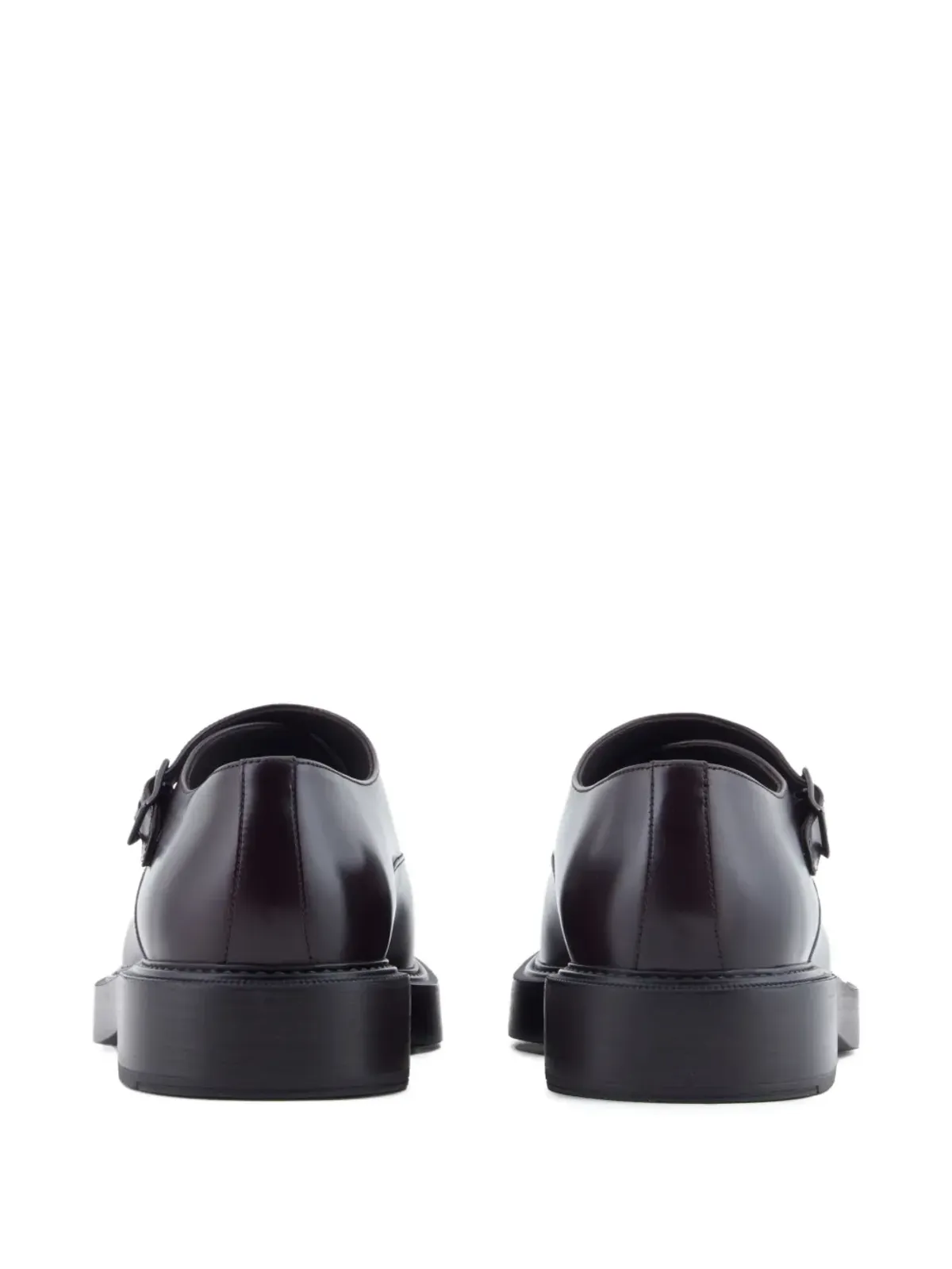 Emporio Armani シングルバックル・モンクシューズ - 画像3