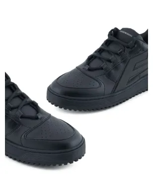 Emporio Armani マキシロゴ レザー スニーカー - サムネイル5