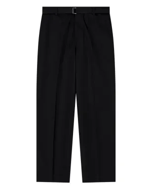 Emporio Armani ベルト付きフラットフロントパンツ - サムネイル1