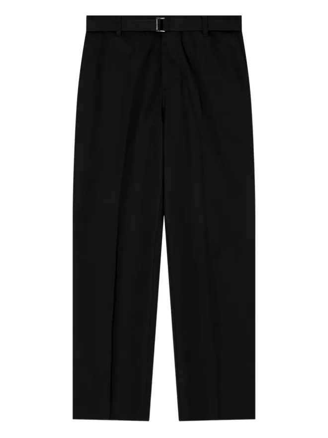 Emporio Armani Emporio Armani ベルト付きフラットフロントパンツの商品画像