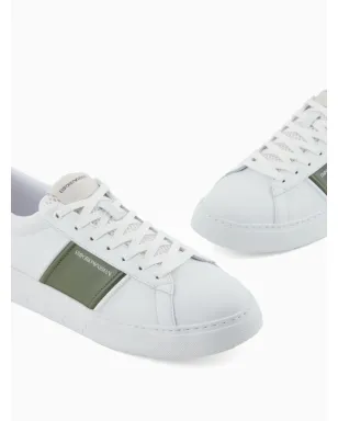 Emporio Armani contrasting-panel sneakers - White - サムネイル5