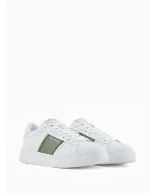 Emporio Armani contrasting-panel sneakers - White - サムネイル2