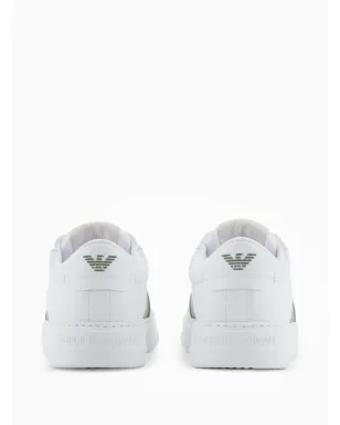 Emporio Armani contrasting-panel sneakers - White - サムネイル3