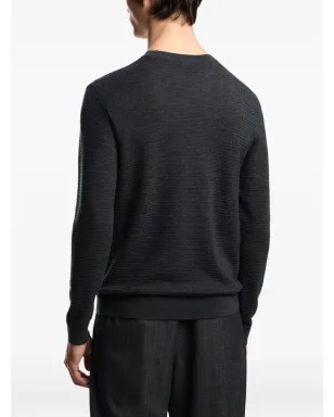 Emporio Armani テクスチャードウールセーター - サムネイル4