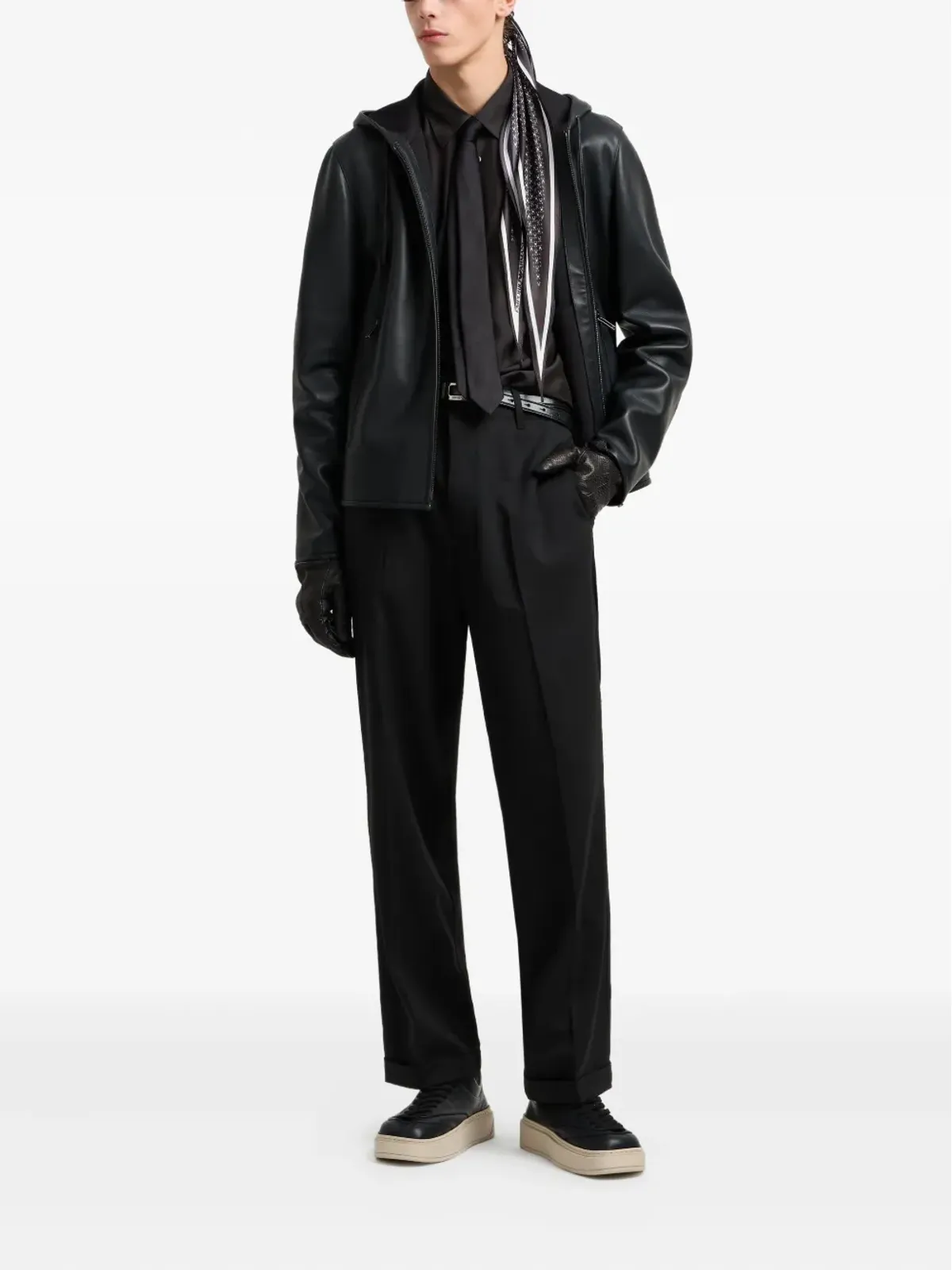 Emporio Armani ロゴパッチシャツ - 画像2