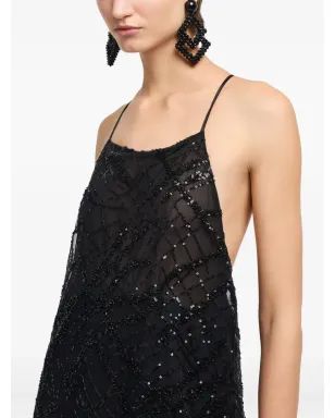 Emporio Armani スパンコール装飾バックレスミニドレス - サムネイル2