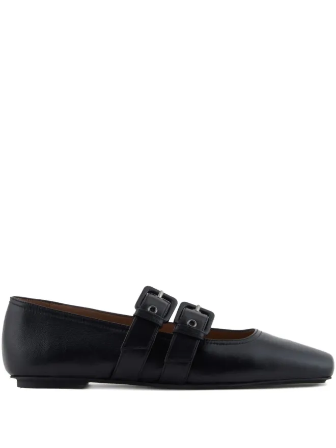 Emporio Armani Emporio Armani バックルストラップ バレエフラットの商品画像