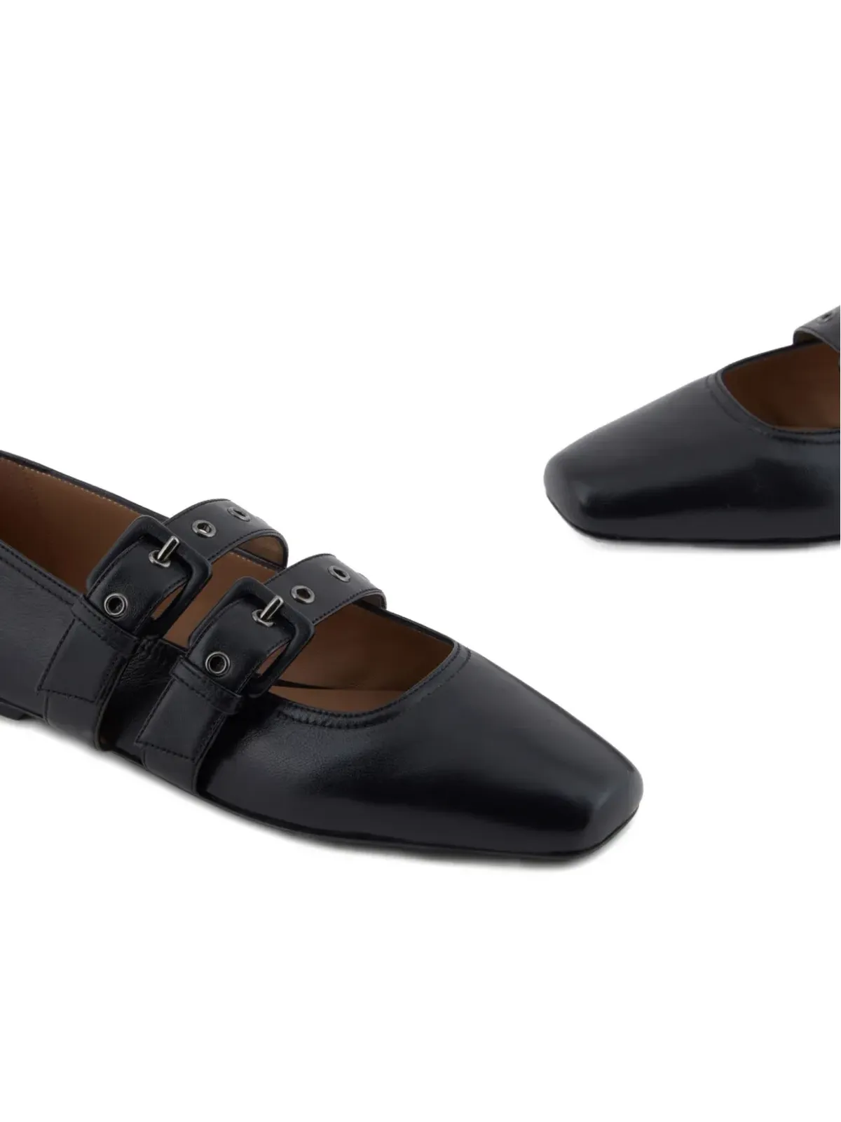 Emporio Armani バックルストラップ バレエフラット - 画像5