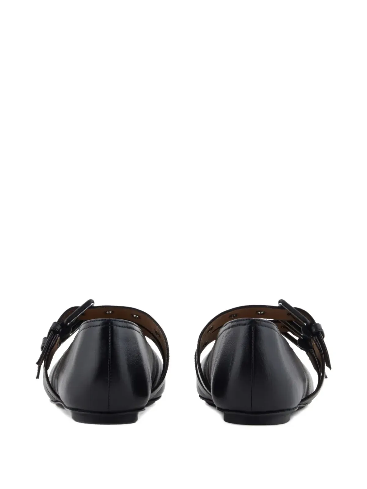 Emporio Armani バックルストラップ バレエフラット - 画像3