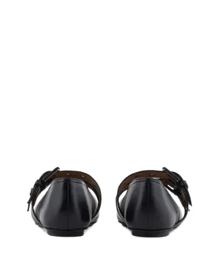 Emporio Armani バックルストラップ バレエフラット - サムネイル3