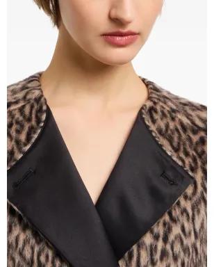 Emporio Armani ヒョウ柄 ダブルブレストコート - サムネイル5