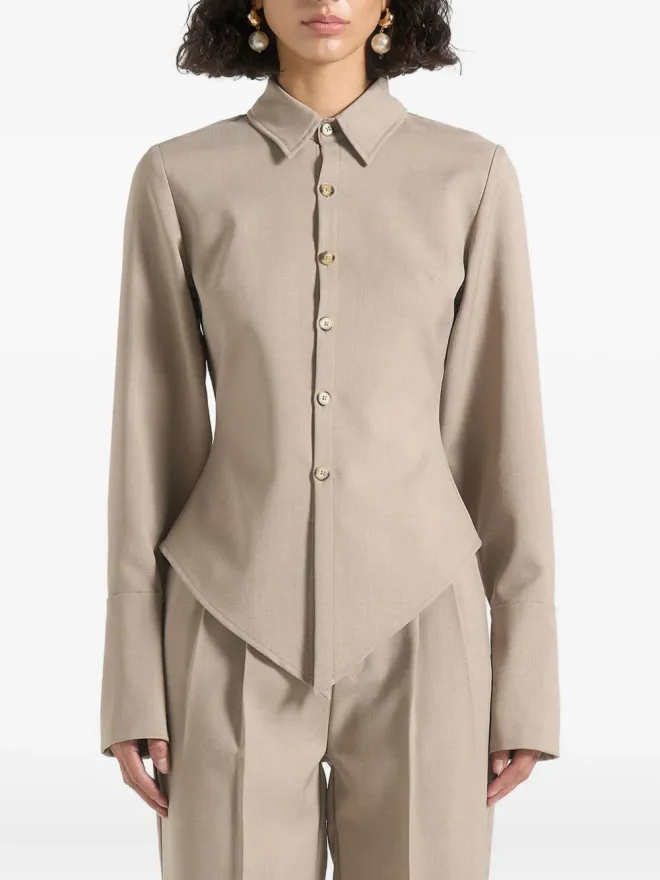 Manière De Voir Maniére De Voir ソニア アングルド テーラードシャツの商品画像