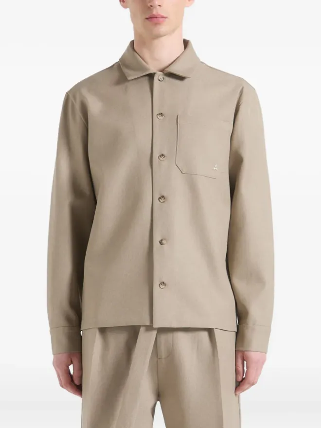 Manière De Voir Manière De Voir ニュートラル テーラード オーバーシャツの商品画像