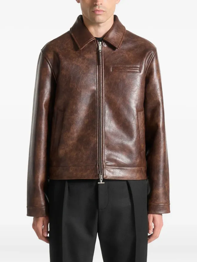 Manière De Voir Maniére De Voir ローラン レザー ジャケットの商品画像
