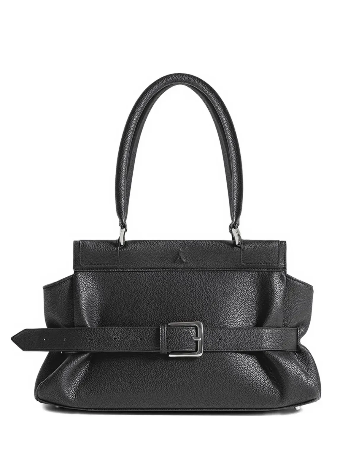 Manière De Voir Calais belted black tote bag - 画像1