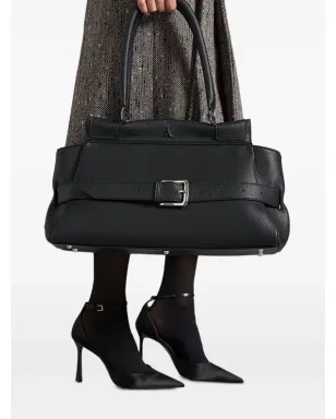 Manière De Voir Calais belted black tote bag - サムネイル2