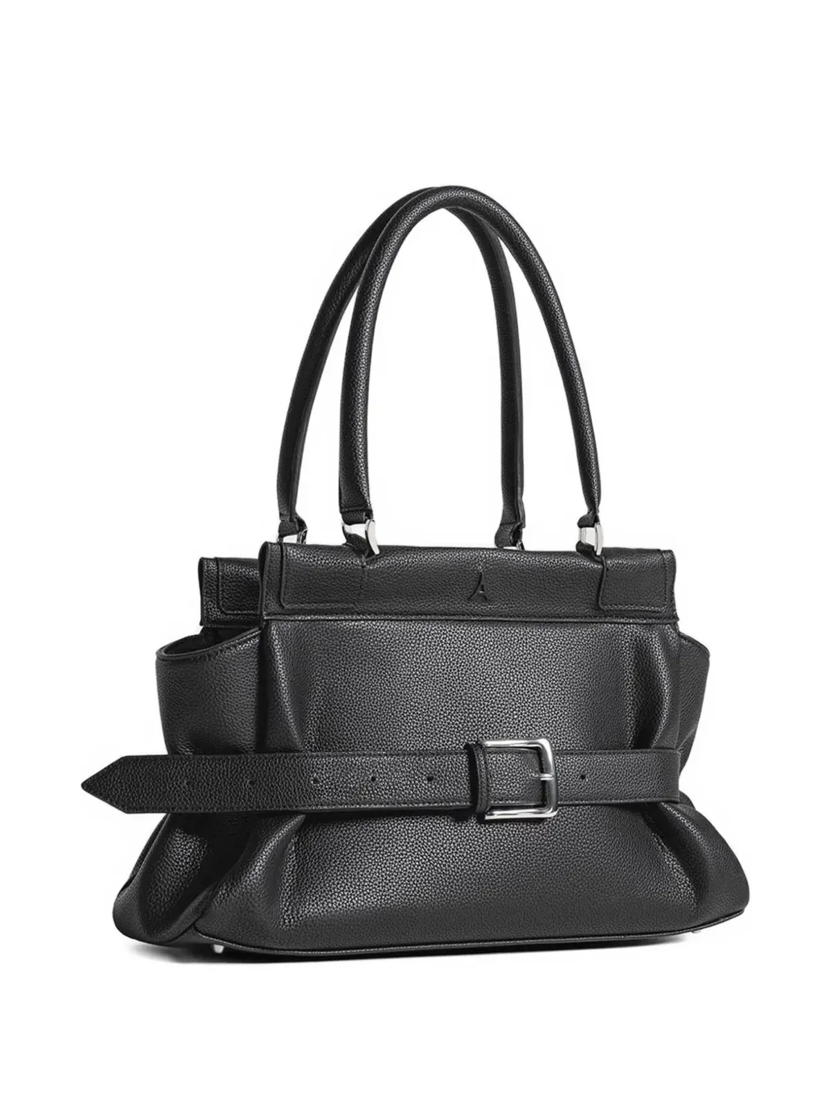 Manière De Voir Calais belted black tote bag - 画像3