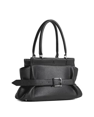 Manière De Voir Calais belted black tote bag - サムネイル3